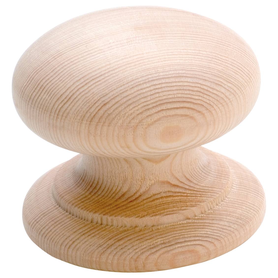 5.4cm Pine Woodscrew Cupboard Knob, Raw