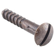 Slot Head Raised Countersunk Screw Solid Brass L19mm 5 Gauge, Antique Copper