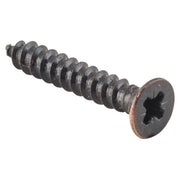 Hinge Screws Solid Brass L25mm 8 Gauge, Antique Copper