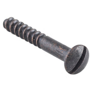 Slot Head Raised Countersunk Screw Solid Brass L25mm 5 Gauge, Matt Black
