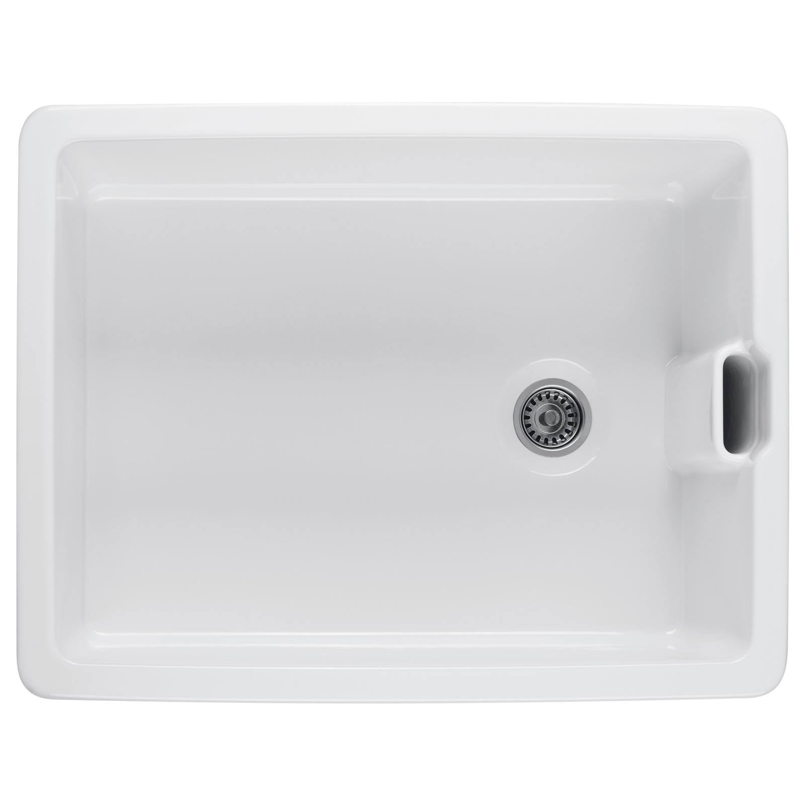 Turner Hastings Belfast 60x46cm Fine Fireclay Sink, White