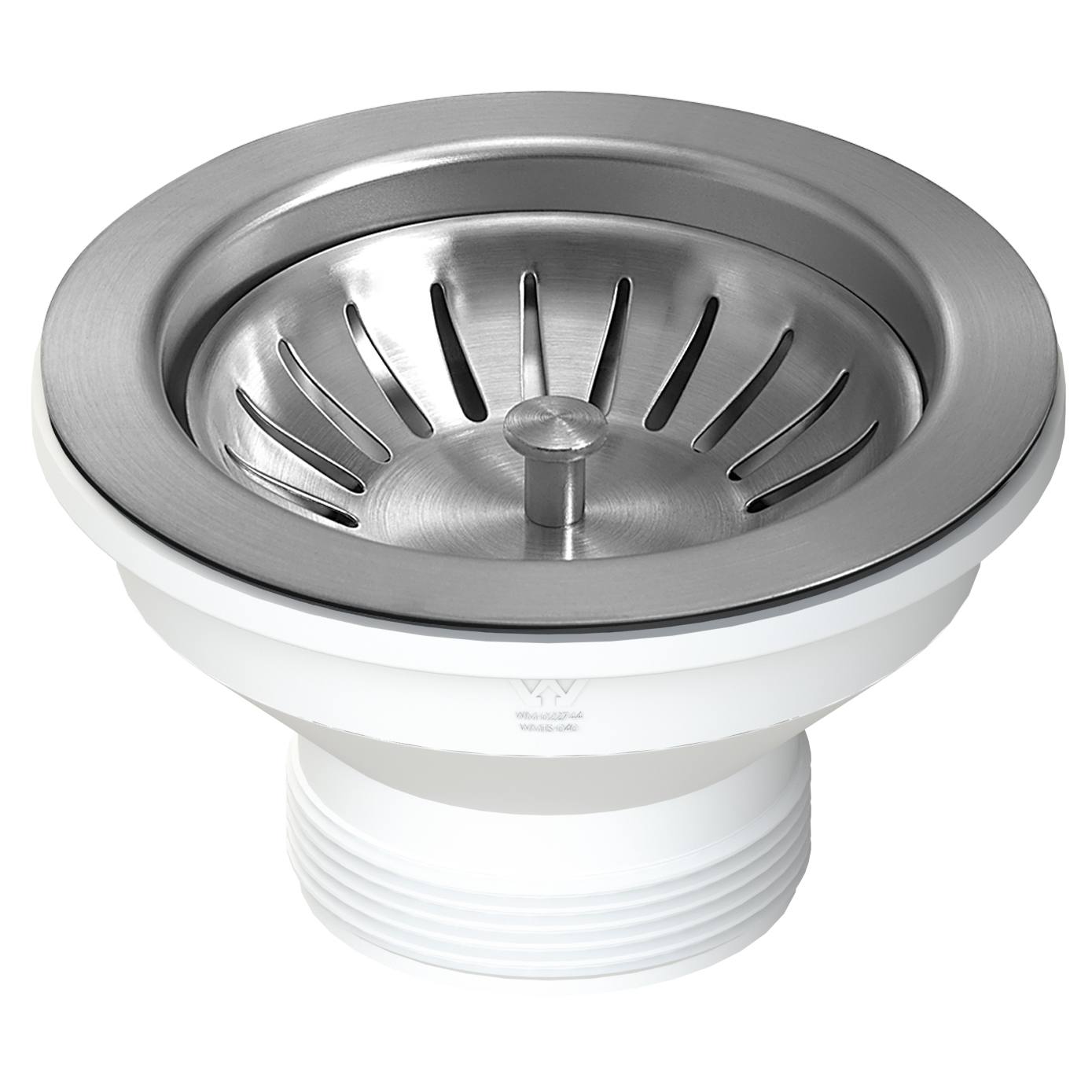 Turner Hastings 90x50mm Basket Waste, Brushed Nickel