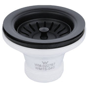 Turner Hastings 90x50mm Polypropylene Basket Waste, Matte Black