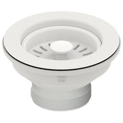 Turner Hastings 90x50mm Polypropylene Basket Waste, Matte White