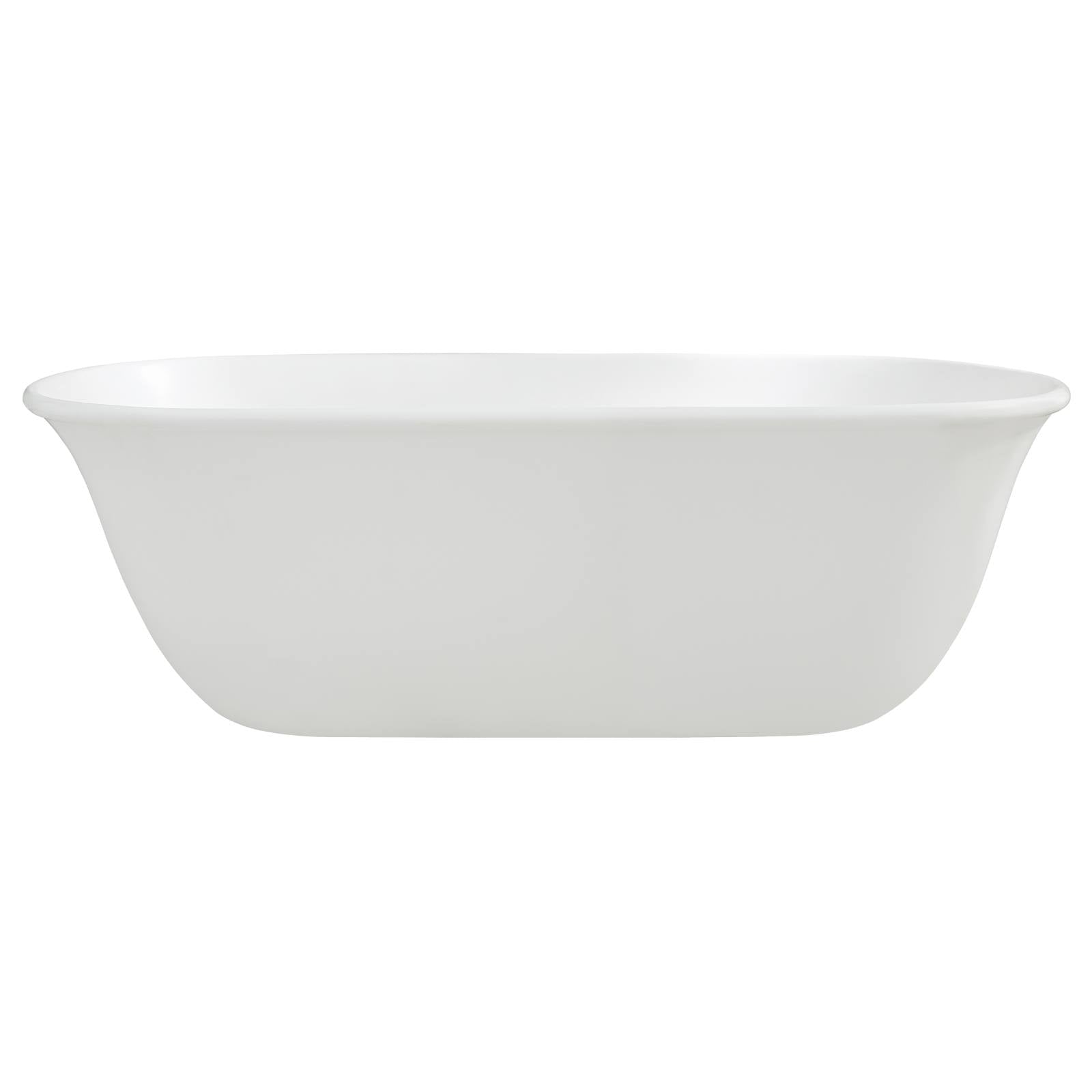 Turner Hastings Blanche 162x74cm TitanCast Bath Satin Silk White