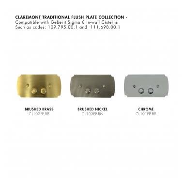 Turner Hastings Claremont Package - Pan, Geberit In Wall Cistern & Traditional Flush Plate (Select Finish)