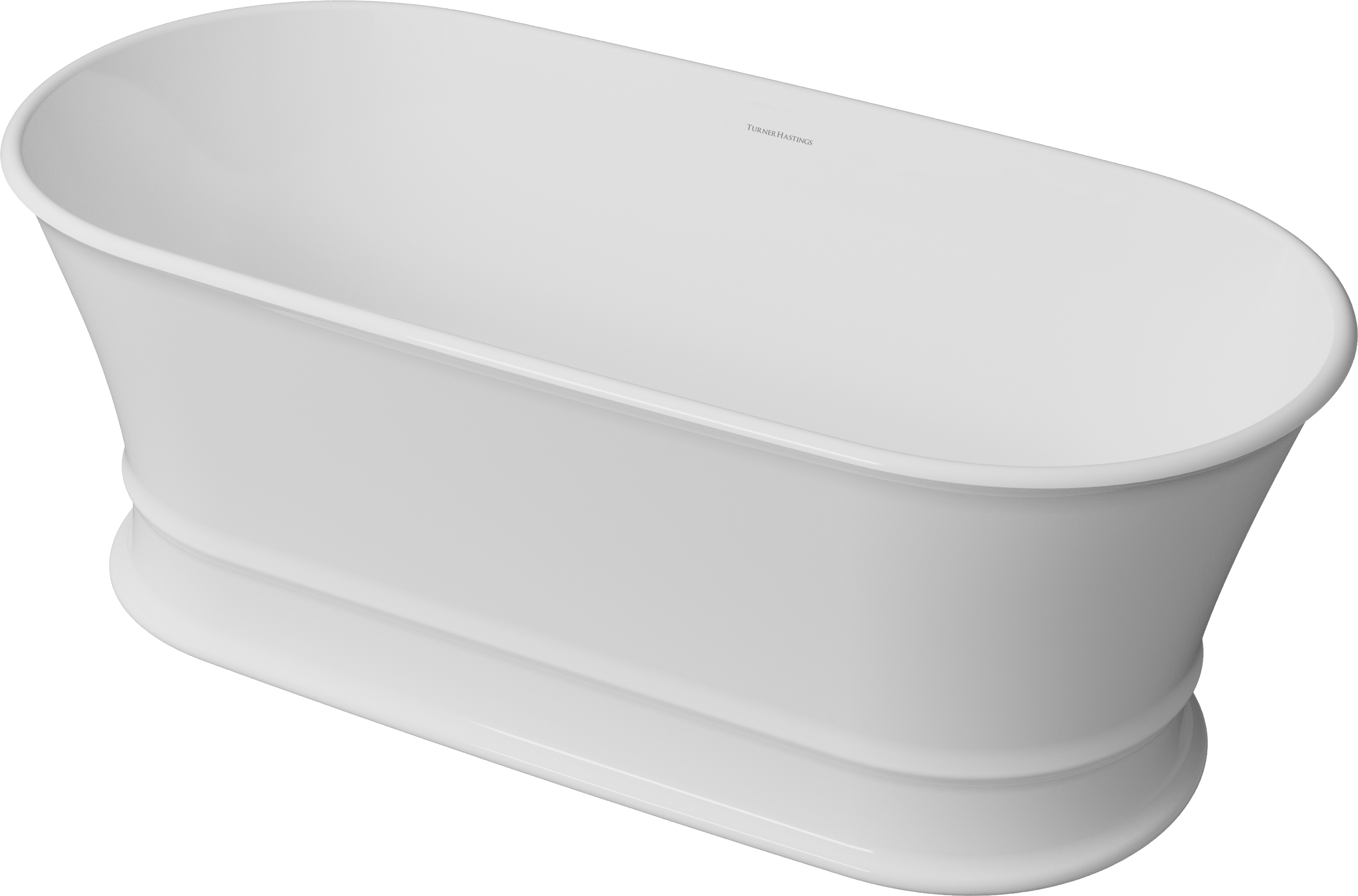 Claremont 170x84cm Magnacast Free Standing Bath, Matte White