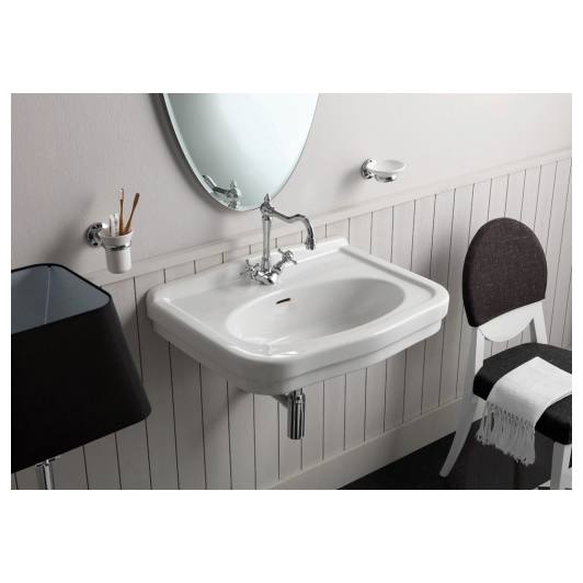 Turner Hastings Claremont 68x51cm Wall Hung Basin (w/ 3 Tap Hole), White