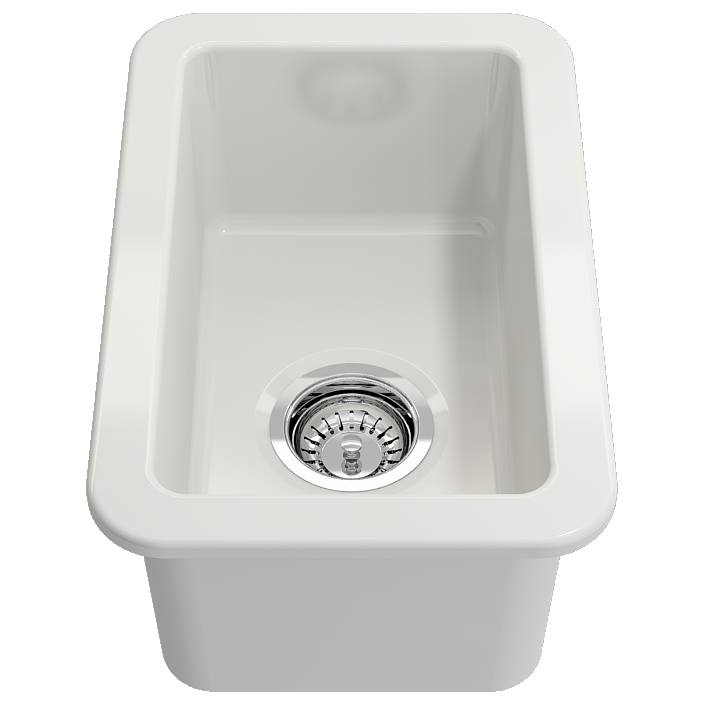 Turner Hastings Cuisine 30x46cm Fireclay Sink, White