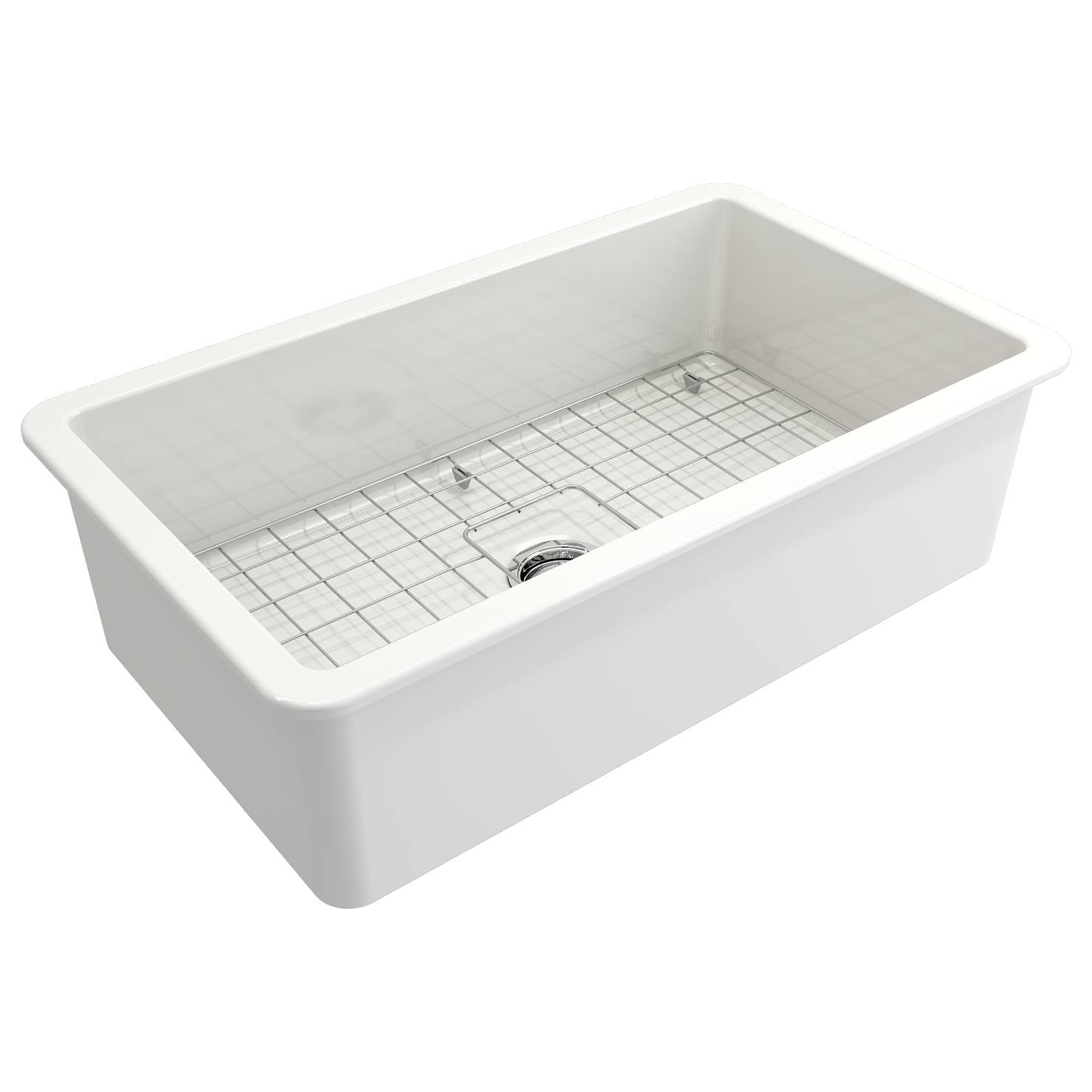 Turner Hastings Cuisine 81x48 Fireclay Sink, White