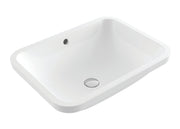 Fino Large 55x41cm Under Counter Fireclay Basin, Gloss White