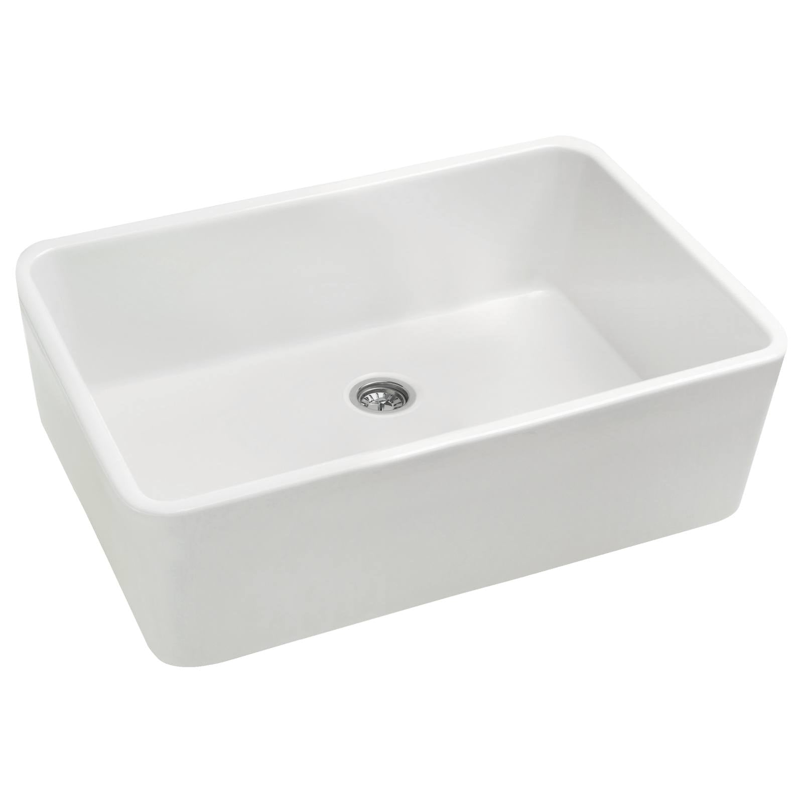 Turner Hastings Galdor 60x41cm Fireclay Butler Sink, Gloss White