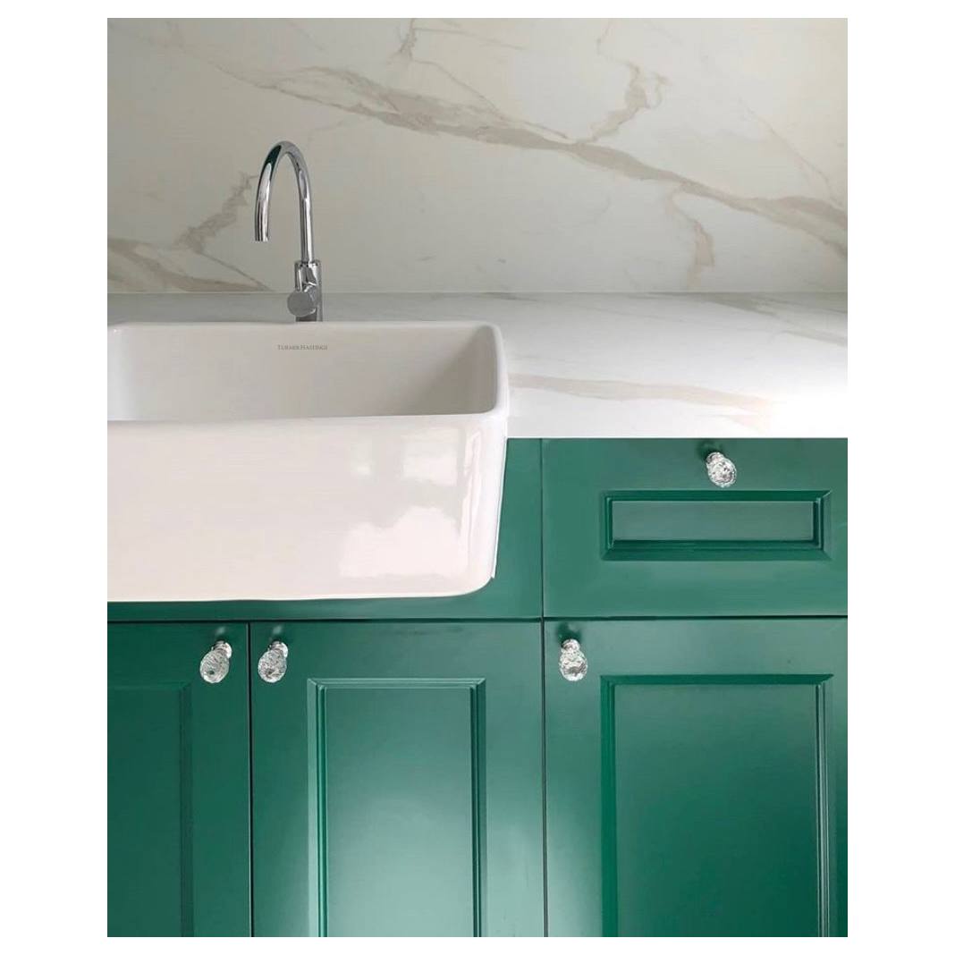 Turner Hastings Galdor 60x41cm Fireclay Butler Sink, Gloss White