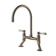 Turner Hastings Ludlow Bridge Sink Mixer Brushed Nickel