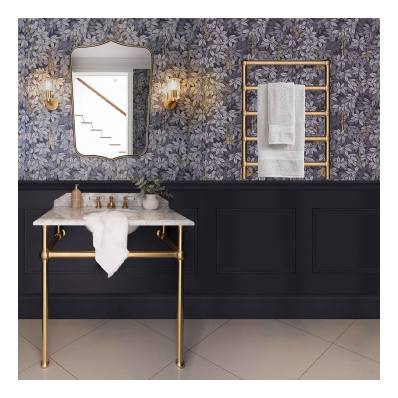 Turner Hastings Mayer Heated Towel Rail Brushed Brass