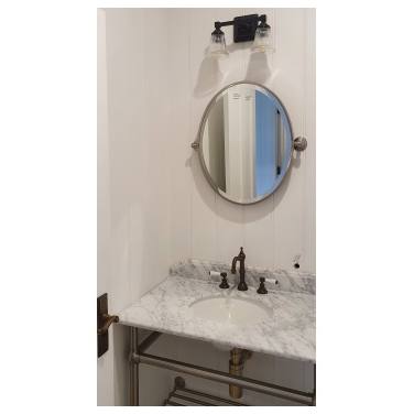 Mayer 75x55cm Marble Top Basin & Stand (w/ 3 Taphole), Chrome