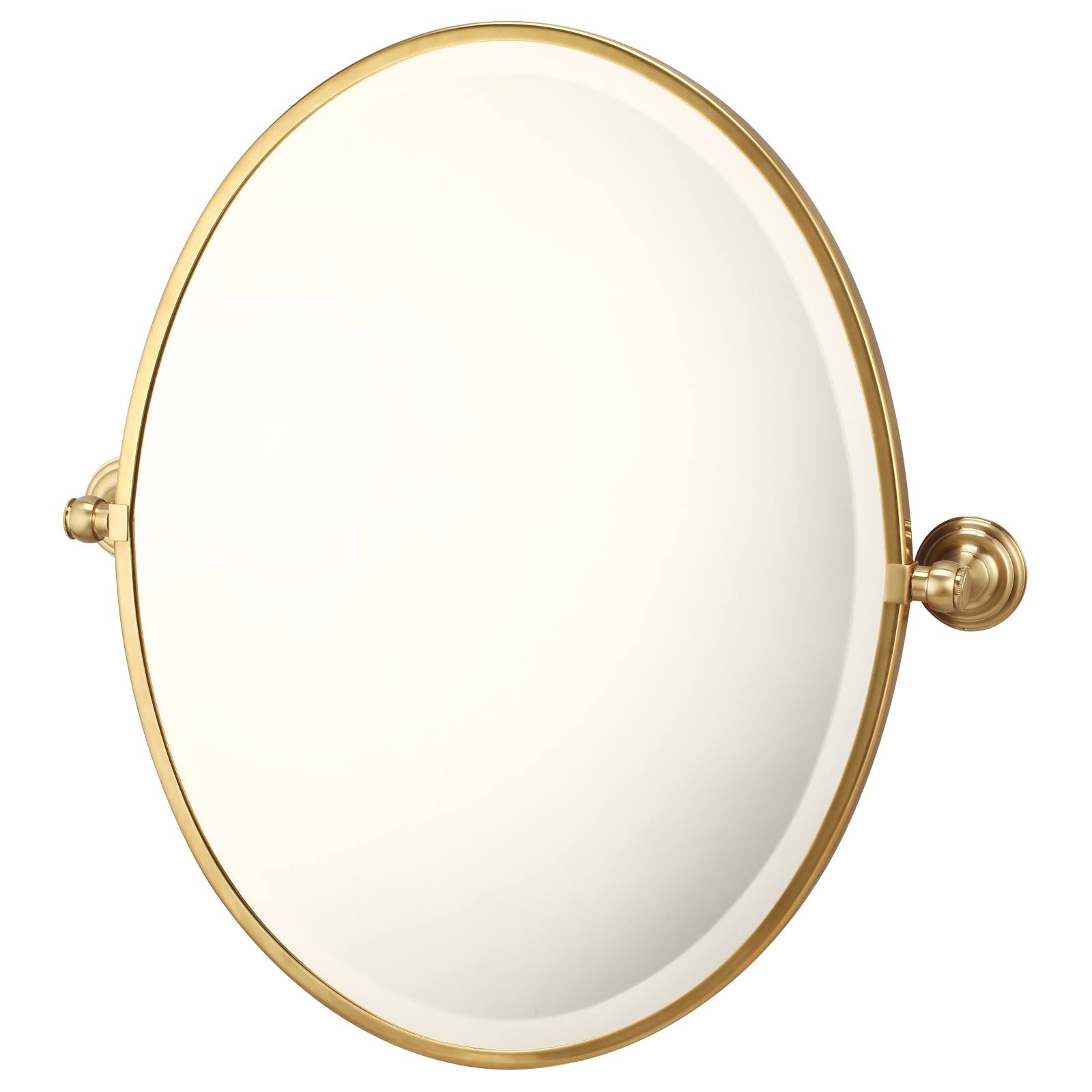 Turner Hastings Mayer 61x46cm Pivot Oval Mirror, Brushed Brass