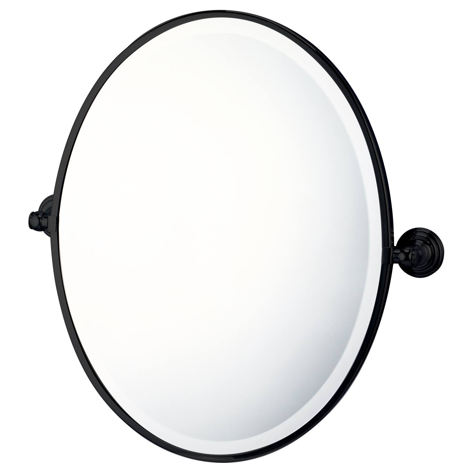 Turner Hastings Mayer 61x46cm Pivot Oval Mirror, Matte Black