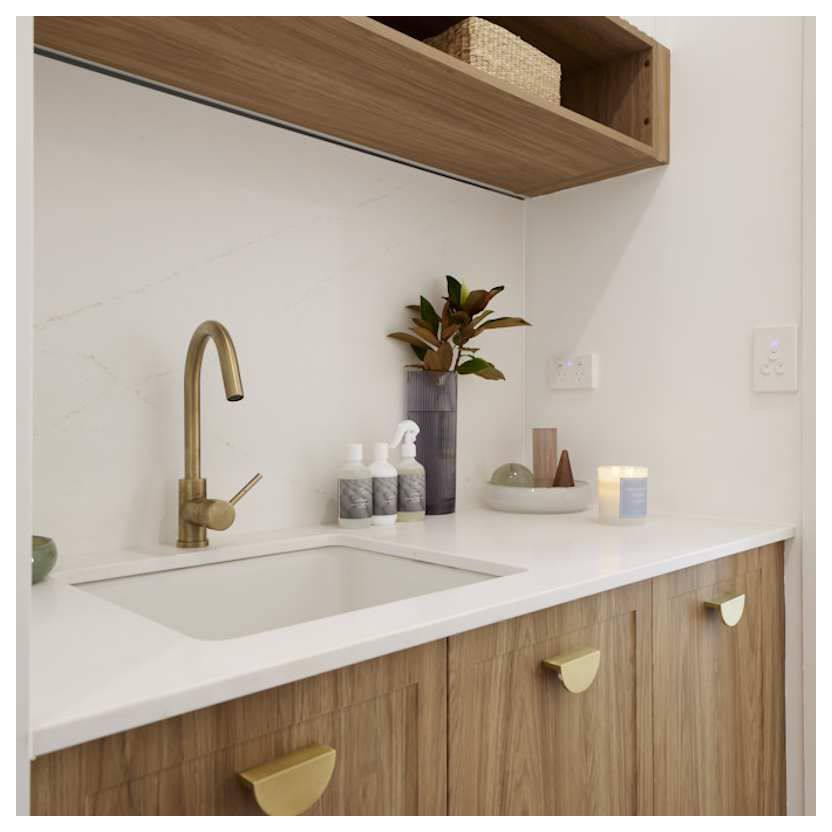 Turner Hastings Novi 50x46cm Fireclay Sink, Gloss White