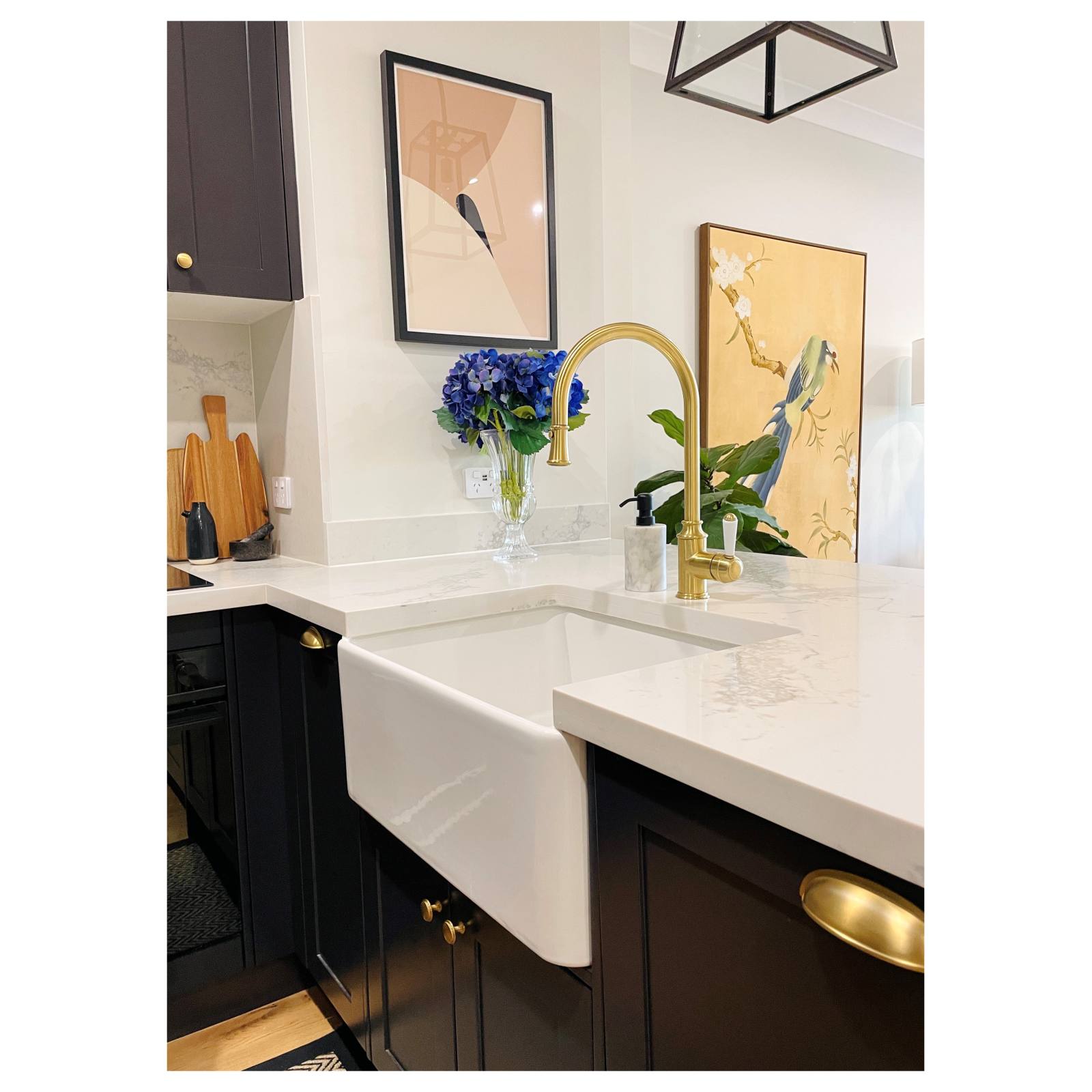 Turner Hastings Novi 50x46cm Fireclay Sink, Gloss White