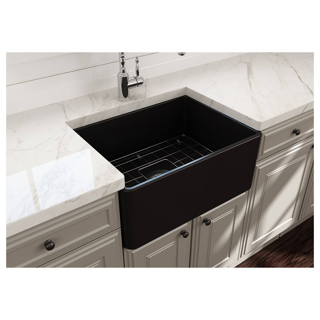 Turner Hastings Novi 60x46cm Fine Fireclay Sink, Matte Black