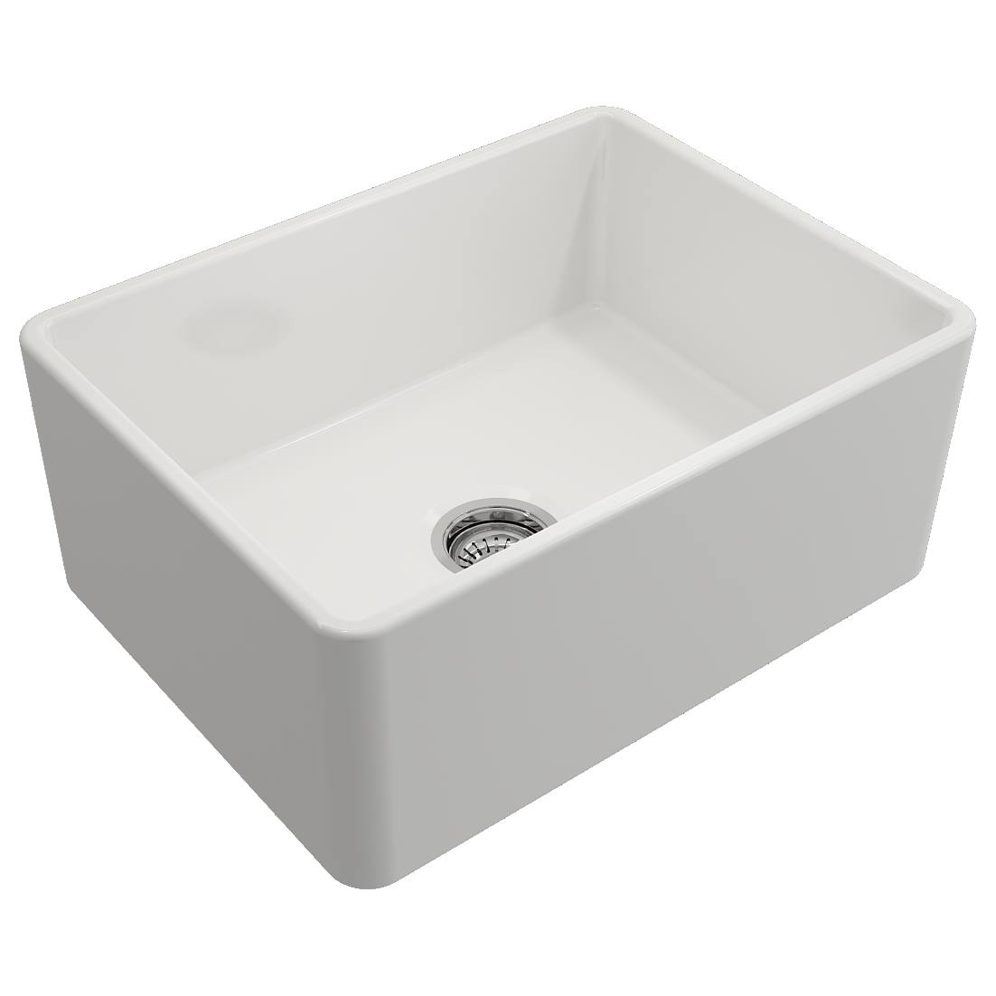 Turner Hastings Novi 60x46cm Fireclay Sink, Gloss White