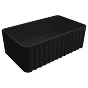 Turner Hastings Novi 75x46cm Fireclay Sink, Matte Black