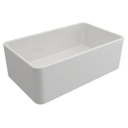 Turner Hastings Novi 76x46cm Single Fireclay Butler Sink, Gloss White