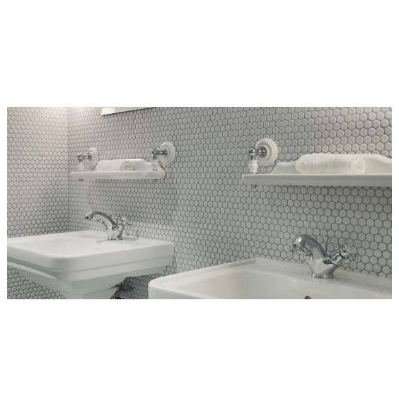 Turner Hastings Stafford 60x50cm Basin & Pedestal (w/ 1 Tap Hole), White