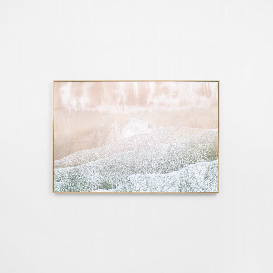 WARAERWAVR6F_Aerial Waves Canvas 90 x 135cm, White Smooth Synthetic Frame