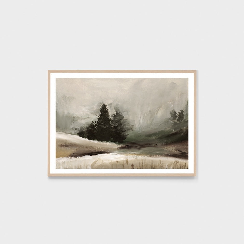 WARALPVLLNG5_Alpine Valley Landscape Natural Print 100 x 140cm