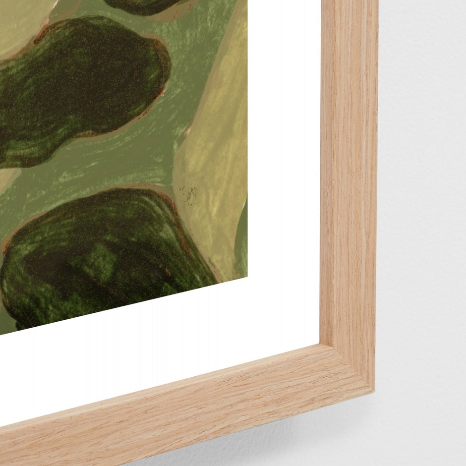 WARAUSWIGG2_Australian Wildflowers Green 1 Print 45 x 62cm