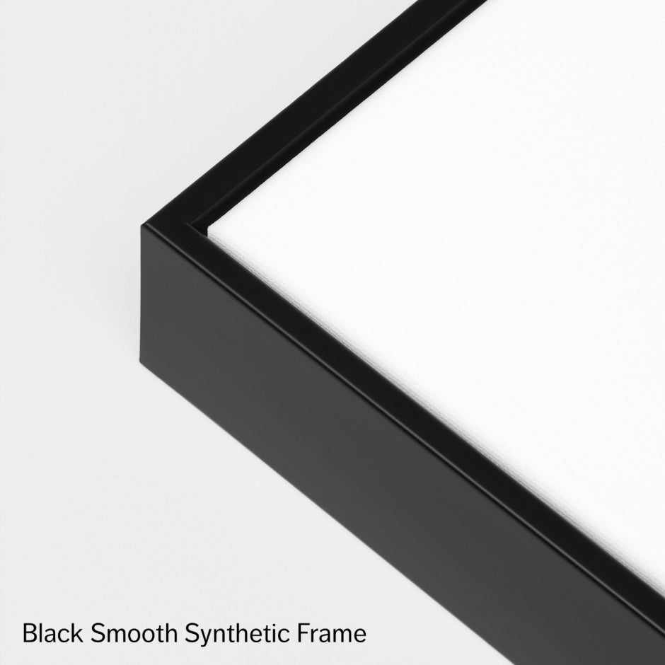 WARBUSPOGR1G_Bushland Portrait Green Canvas 40 x 60cm, Black Smooth Synthetic Frame