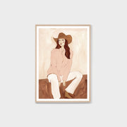 WARCOWSTUBG4_Cowgirl Study Blush Print 87 x 122cm