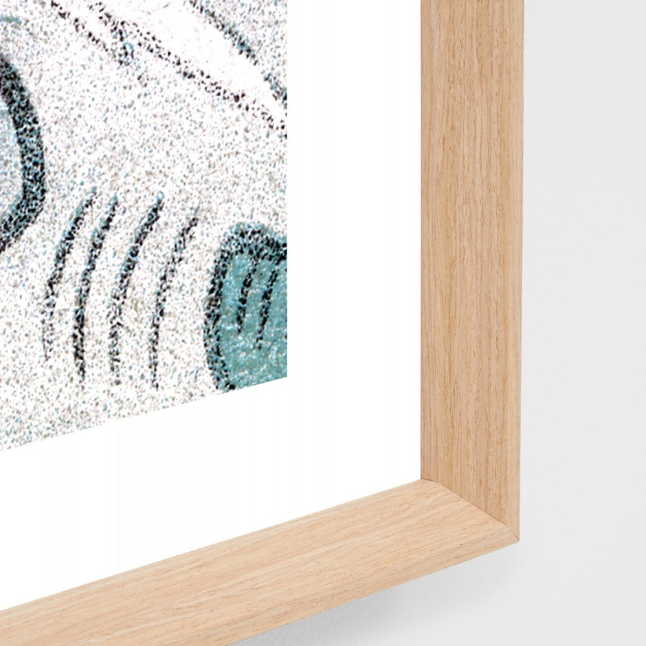 WARCRAWOB1G2_Crane Woodblock Blue 1 Print 46 x 63cm