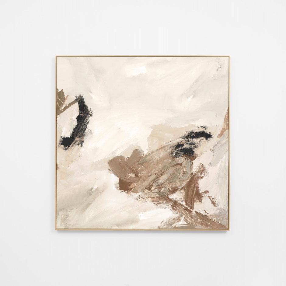 WARDANNATC7H_Dana Natural Canvas 120 x 120cm, Light Timber-Look Synthetic Frame
