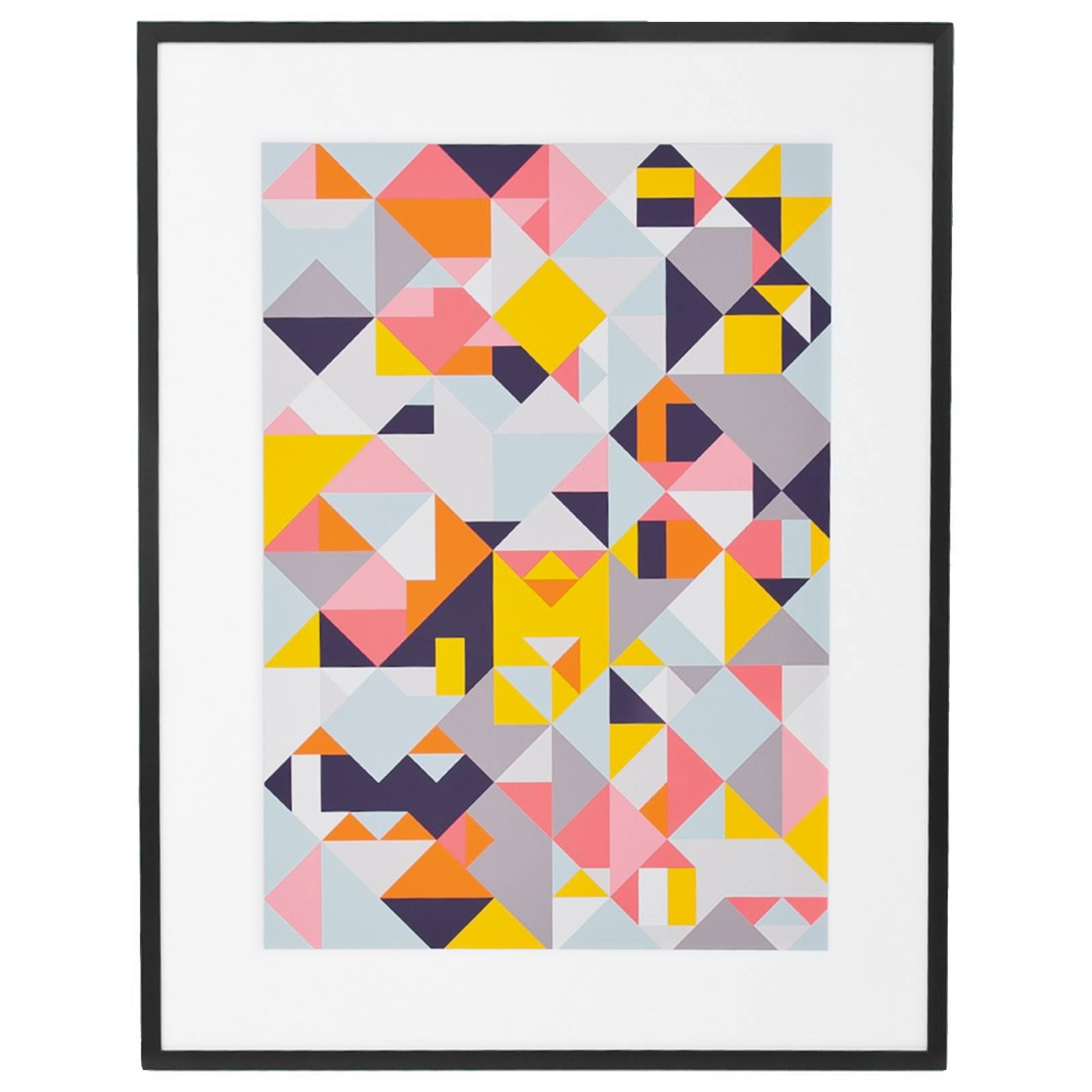Aztec Folk Print, Geometric Abstract
