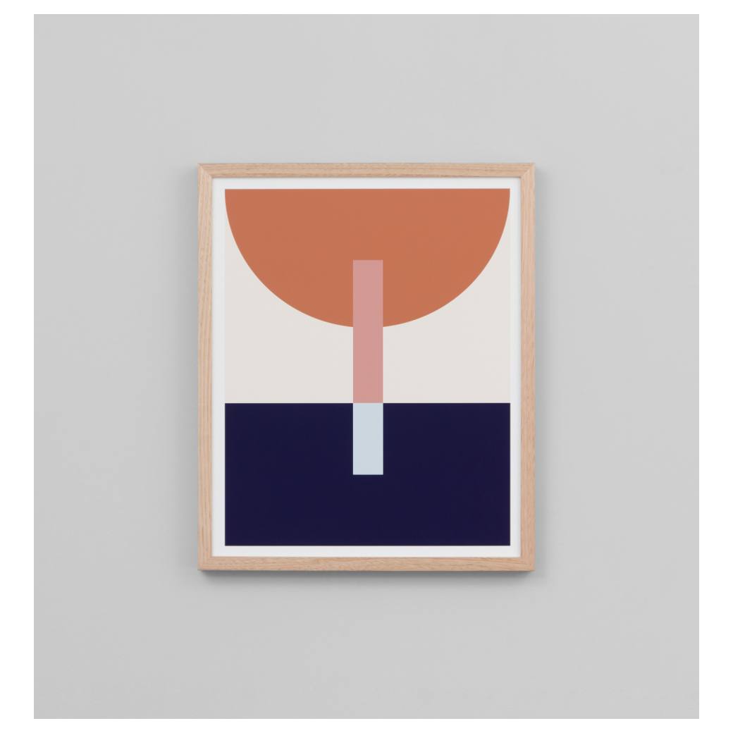 Brandon 4 Print, Navy