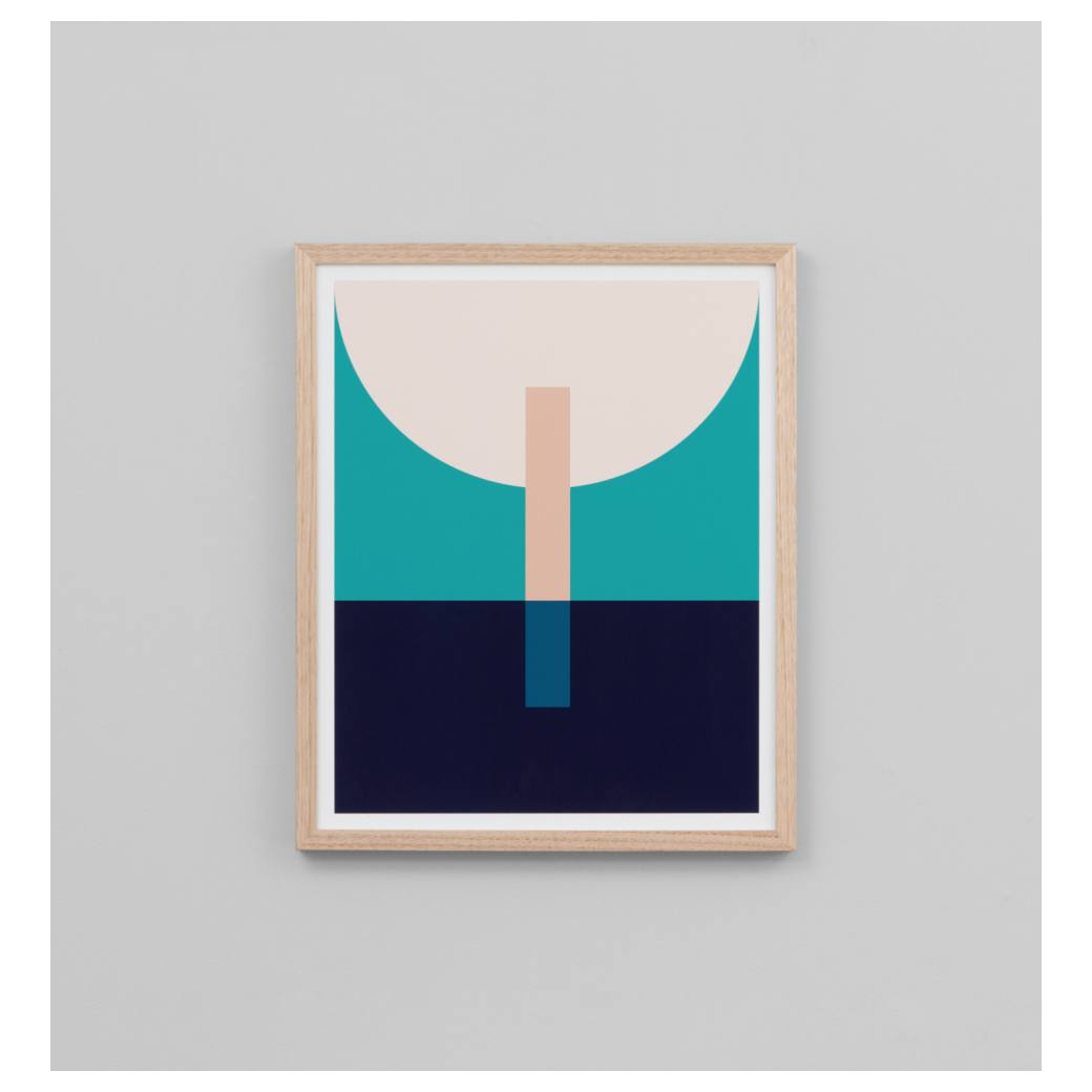 Brandon 4 Print, Teal