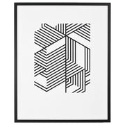 equation Abstract Print, Black/White