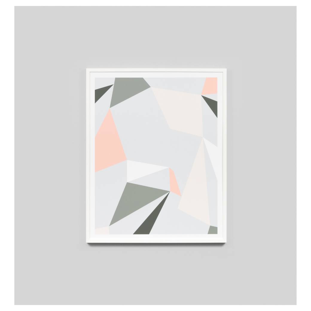 Fragmented 2 Moss Print