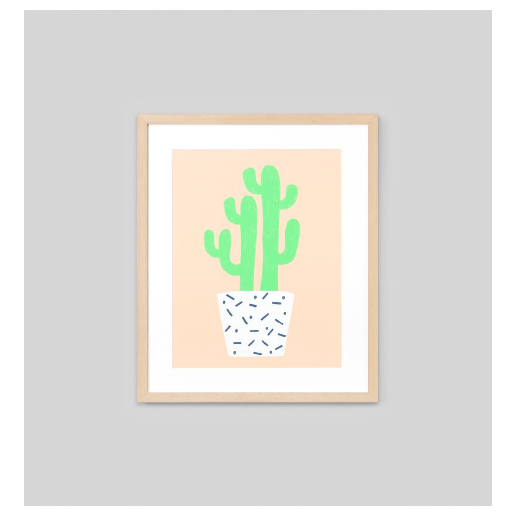 Happy Cactus 3 Print