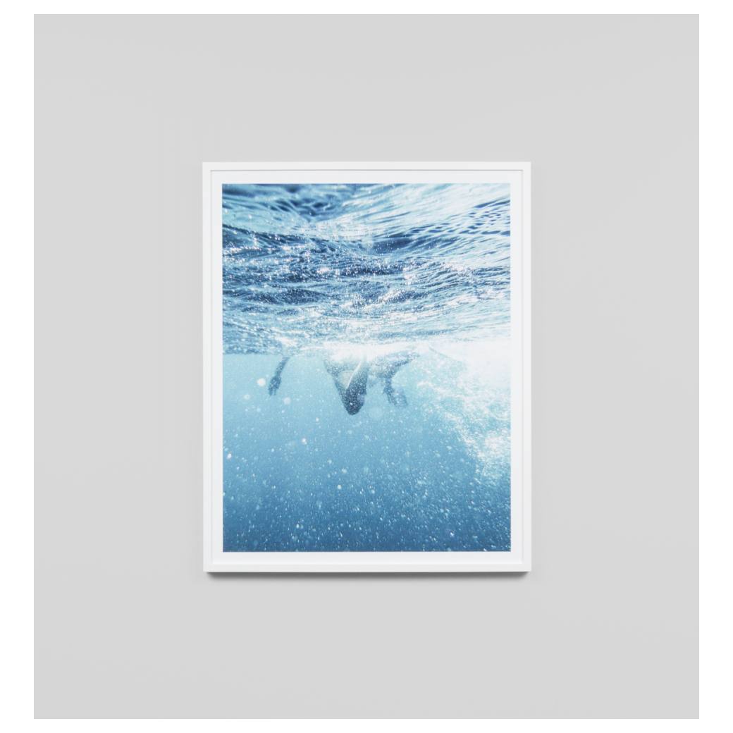 In the Blue Portrait Print