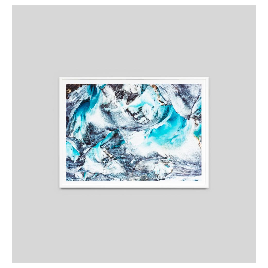 Glacier Textured Print