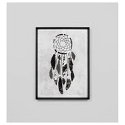 Dreamcatcher Print, Black/white Base