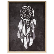 Dreamcatcher Print, White/Black Base