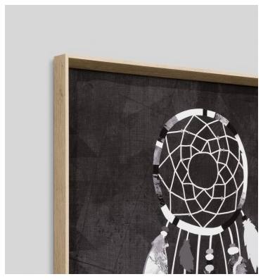 Dreamcatcher Print, White/Black Base