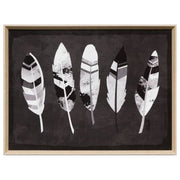 Feather Print, Black