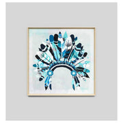 Full Headdress Print, Aqua