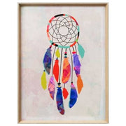 Vibrant Dreamcatcher Print, White Base